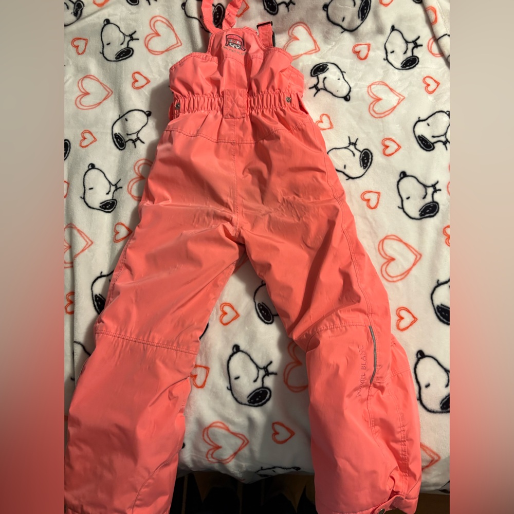 Kids Pink Snow Bib